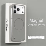Ultra Thin Matte PC Frameless Magnetic Case for iphone