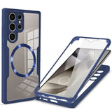 Transparent All-Round Magnetic Case with PET Film & Camera Protection for Samsung