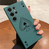Poker Pattern Silicone Soft Phone Case For Samsung