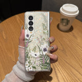 Fashion Painted Flower Case for Samsung Z Fold