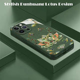 Full-Coverage Dunhuangs Lotus Lanyard Hard Case for iphone