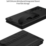 All‑in‑One Shell‑Film Case, Wristband Stand Hinge Pen Slot & Pen for Samsung Z Fold