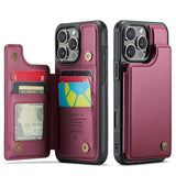 Magnetic Leather Wallet Case for iphone