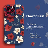 Flower Shockproof Skin-Friendly Phone Case for iPhone