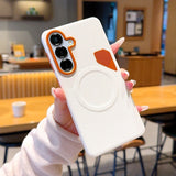 Ventilated Heat Dissipation Magnetic Leather Case for Samsung