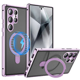 Metal Magnetic Bracket Case‑Film Full‑Cover Case for Samsung