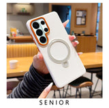 Magnetic Diamond Texture Kickstand Case for Samsung