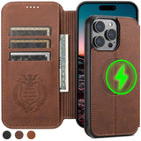 Magnetic Wallet Leather Case for iphone