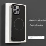 Ultra‑Thin Matte Borderless Magnetic Shockproof Case for iphone