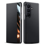 Business Kevlar‑Texture Magnetic Flip Leather Case for Samsung Z Fold