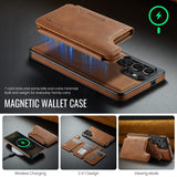 Magnetic Leather Wallet Case for Samsung