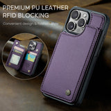 Magnetic Leather Wallet Case for iphone