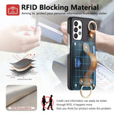 Shockproof Litchi Grain Wrist Strap Case for Samsung