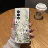 Fashion Painted Flower Case for Samsung Z Fold