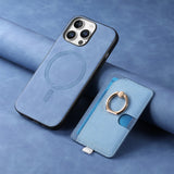 Magnetic Wallet Ring Kickstand Case for iphone