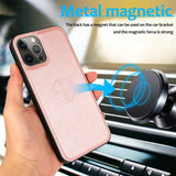 2 in 1 Magnetic Flip Leather Detachable Wallet Case for iphone