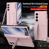 All‑in‑One Shell‑Film Case, Wristband Stand Hinge Pen Slot & Pen for Samsung Z Fold