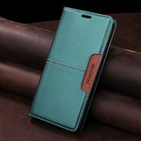 Shockproof Leather Flip Wallet Phone Case for Samsung