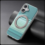 Kevlar‑Textured Magnetic Shockproof Stand Case for iphone