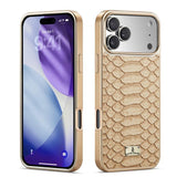 Magnetic Electroplated Snake Skin Pattern Case for iphone