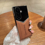 Shockproof Electroplated Wood Grain Case for Samsung