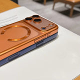 Luxury Matte Translucent Magnetic Case for iphone