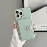Leather Card Holder Wallet Case for iphone