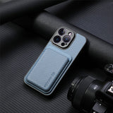 Fiber‑Textured Magnetic Card Holder Case for iphone
