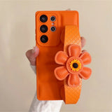 Down Jacket Wrist Strap Phone Case for Samsung