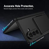 Shell‑Film Full‑Cover Case With Card Holder Stand & Pen Slot for Samsung Z Fold