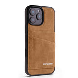 Leather Shockproof Card Holder Kickstand Case for iphone