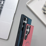 Shockproof Magnetic Fabric‑Texture Case for Samsung