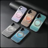 Kevlar‑Textured Magnetic Shockproof Stand Case for iphone