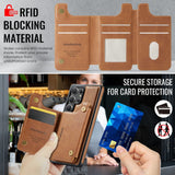 Magnetic Leather Wallet Case for Samsung