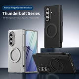 Magnetic Rotating Kickstand Full Hinge Case with  Pen Slot for Samsung
