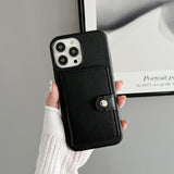 Leather Card Holder Wallet Case for iphone