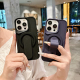 Magnetic Silicone Wrist Strap Kickstand Case for iphone