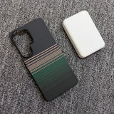 Shockproof Magnetic Half‑Wrap Borderless Carbon Fiber Case for Samsung