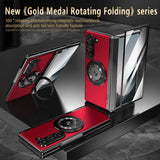 Magnetic Shockproof Full‑Cover Case with 360° Rotating Stand for Samsung Z Fold
