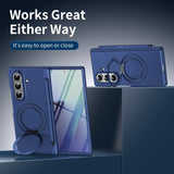 Magnetic Rotating Kickstand Full Hinge Case with  Pen Slot for Samsung