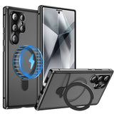 Metal Magnetic Bracket Case‑Film Full‑Cover Case for Samsung