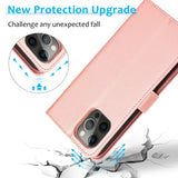 2 in 1 Magnetic Flip Leather Detachable Wallet Case for iphone
