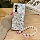 Premium Feather‑Grain Heart Case for Samsung Z Fold