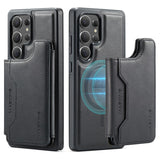 Magnetic Leather Wallet Case for Samsung