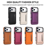 Magnetic Card Holder Stand Leather Case for iphone