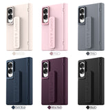 Full‑Cover Flip Case with Lens Stand Wrist Strap, Shell‑Film Integrated for Samsung Z Fold