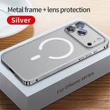 Full‑Coverage Snap Magnetic Alloy Frame Case for iphone