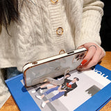 Shockproof Electroplated Case with Wrist Strap for iphone