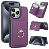 Shockproof Leather Ring Holder Case for iphone