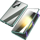 Glossy Metal Magnetic Shockproof All‑in‑One Shell‑Film Case for Samsung